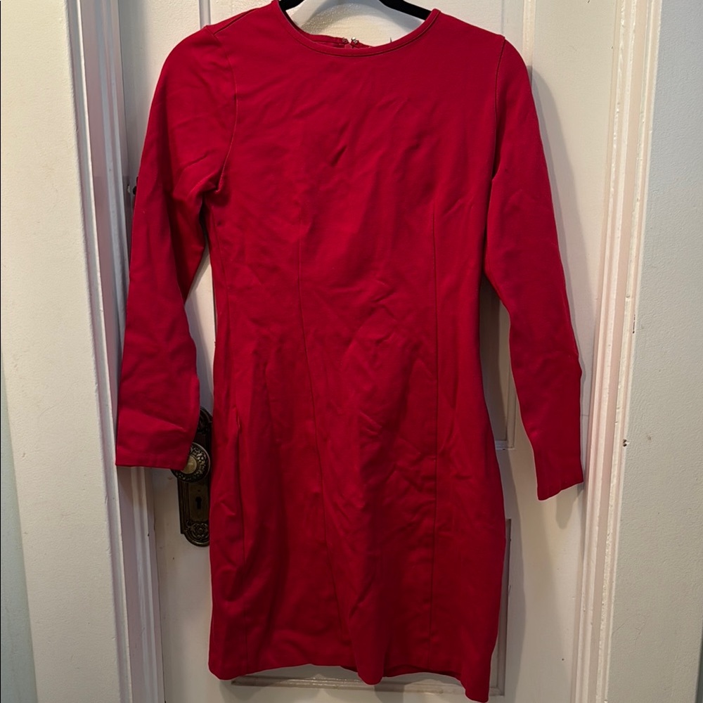 J. Crew Vibrant Red Dress